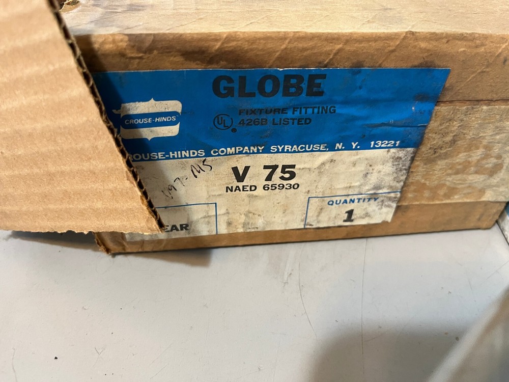 Crouse Hinds, Globe, V75