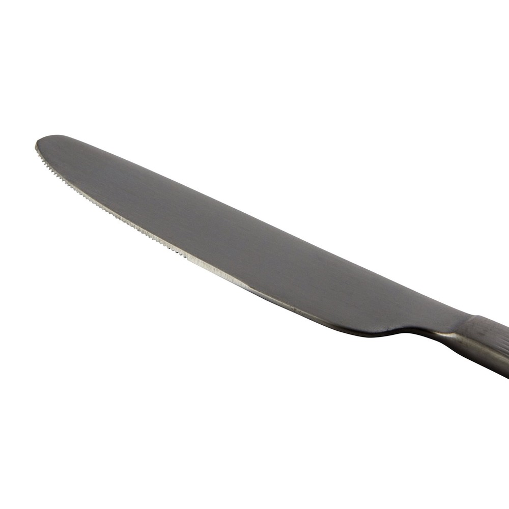 River 16-Piece Black Stainless Steel Flatware Set (Service for 4)
