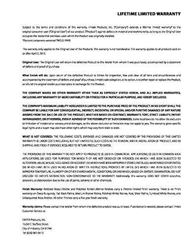 Hardware Deadbolt, Single Cylinder, Square, Solid Brass, Door Thickness: 1-3/...