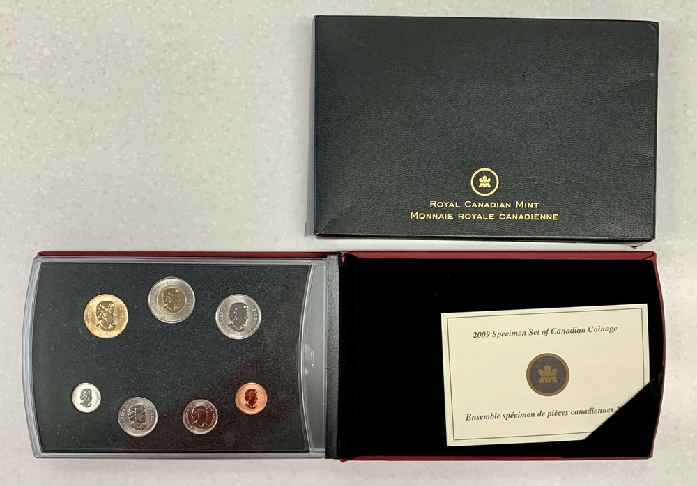 2009 Canada Specimen Set with Great Blue Heron Dollar