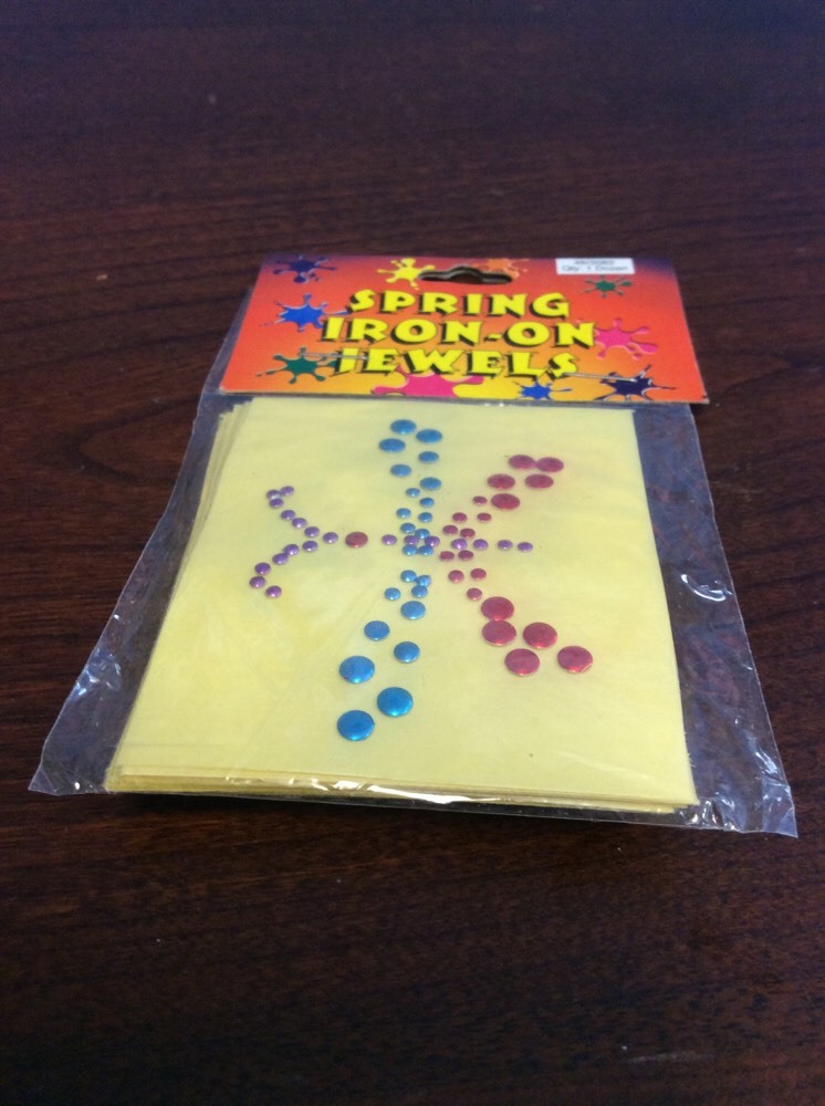 Spring Iron-On Jewels Pack of One Dozen