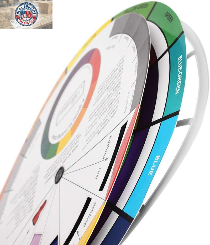 Creative Color Wheel, Paint Mixing Learning Guide, Art Class Teaching Tool for M