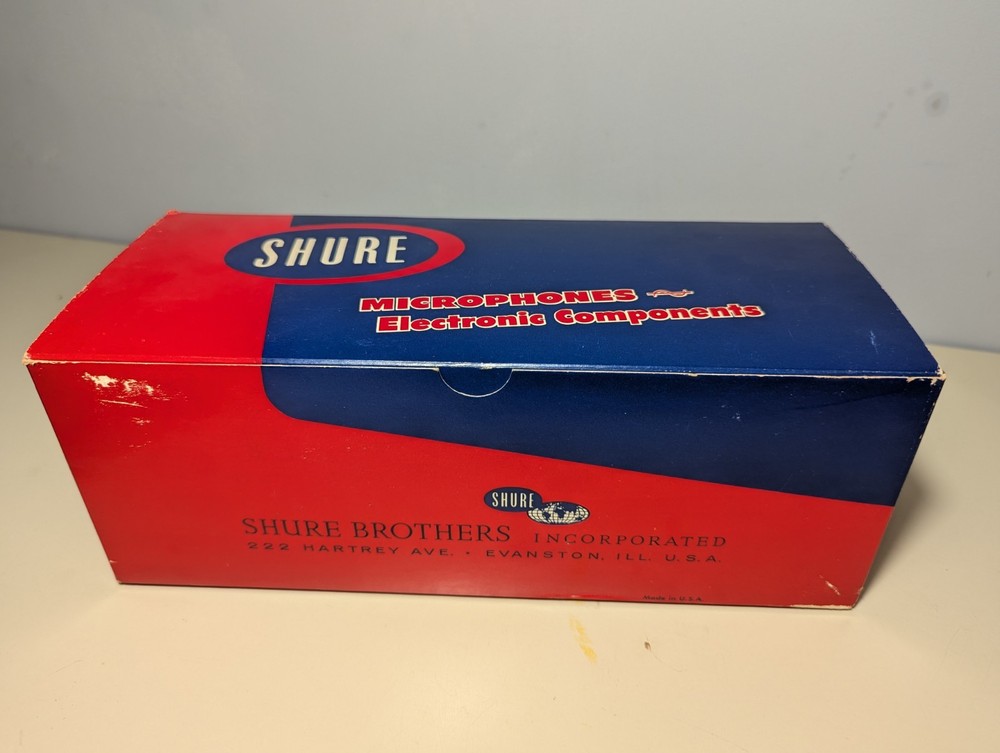 *BOX & PACKAGING ONLY,* SHURE 55SW Unidyne Microphone (#2)