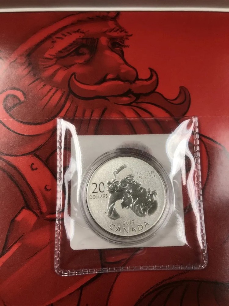 2013 CANADA $20 SANTA CLAUS SILVER COIN