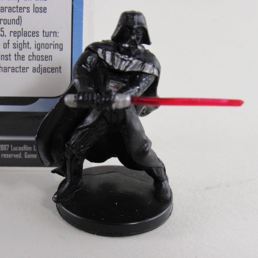 WOTC Star Wars Miniatures Darth Vader Unleashed 32/60 With Card