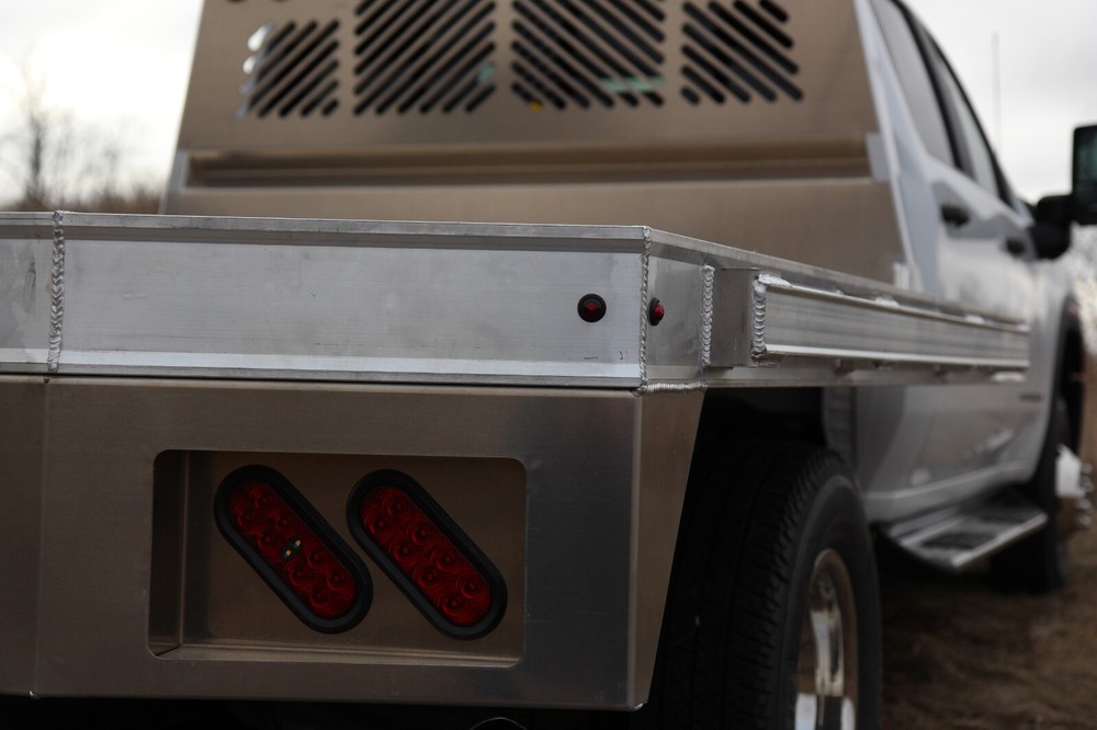 Aluminum Chamfered Rancher 60" CA Popup - Toolboxes, No Drop Sides
