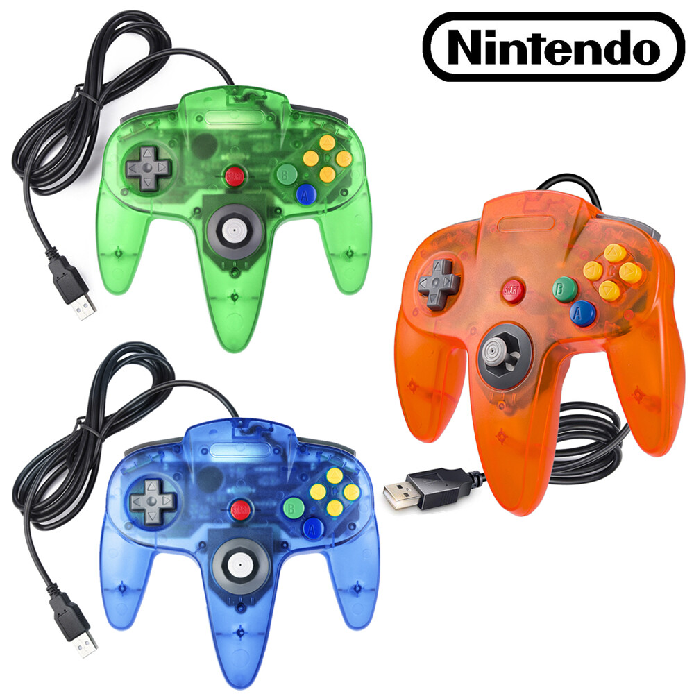 For Nintendo 64 N64 USB Controller Gamepad Joystick For PC MAC Raspberry Pi 3