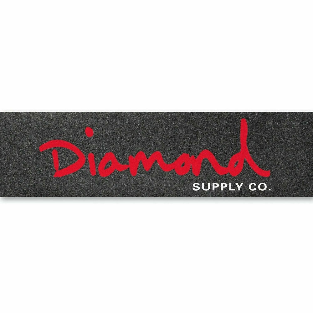 Diamond Supply Co. OG Script Red Skateboard Grip Tape Sheets x 2