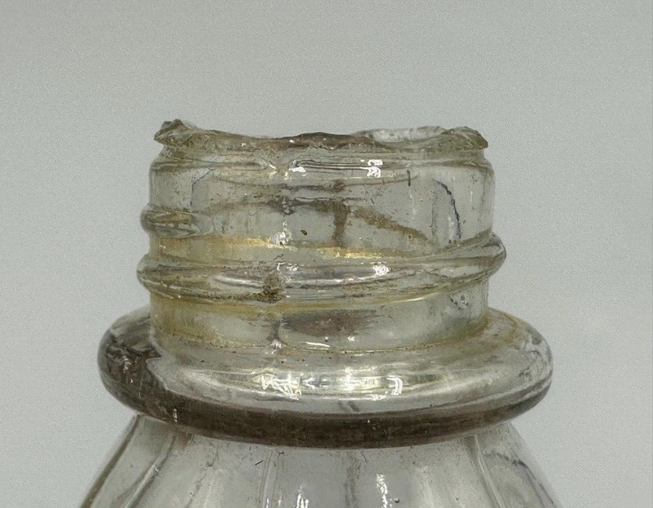 Antique LANTERN Figural Glass CANDY CONTAINER Shaker