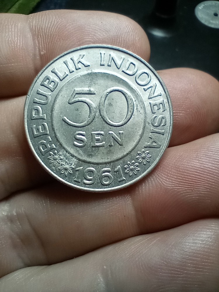 1961 Indonesia 50 Sen Coin
