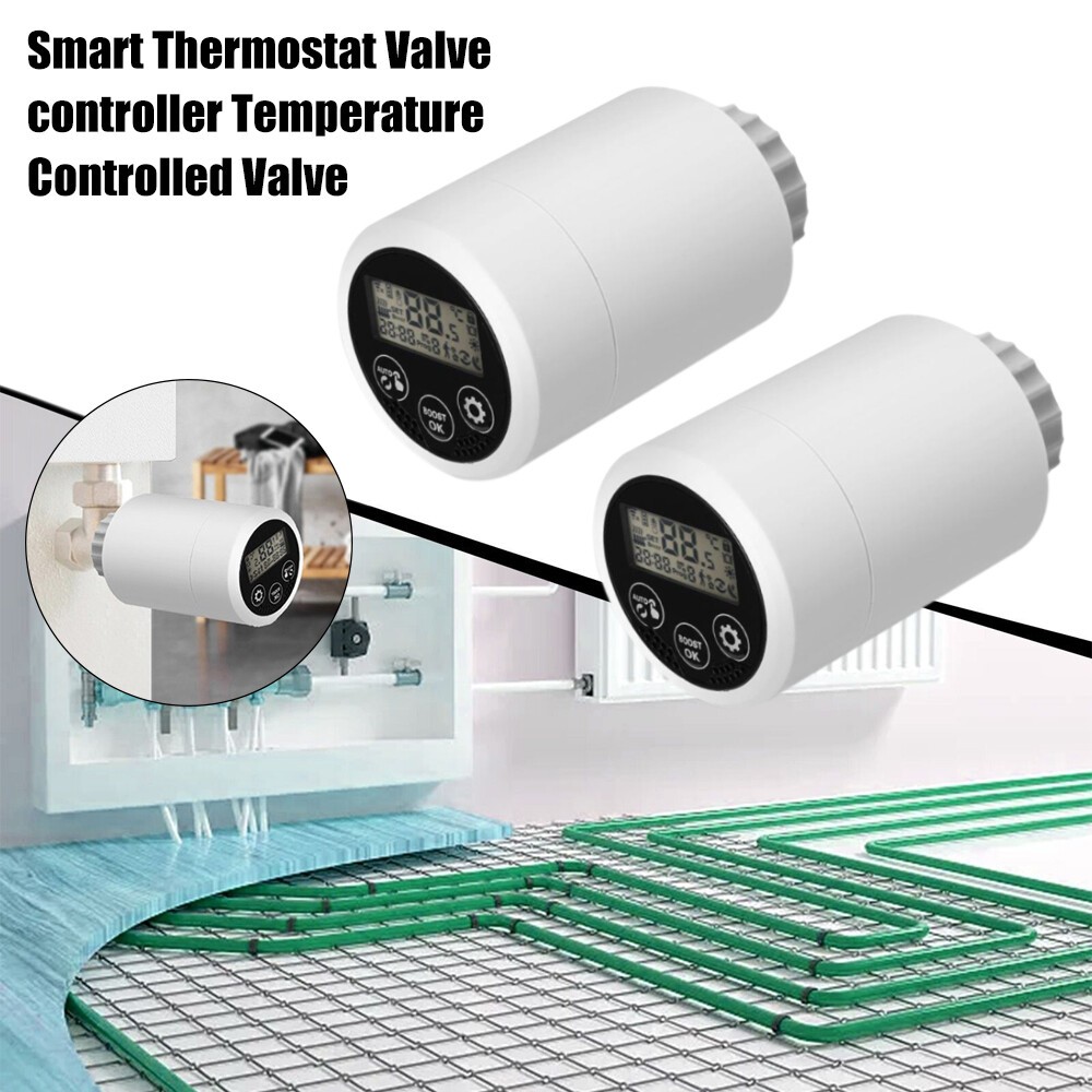 Neu Smart Thermostat Radiator Valve Actuator Programmable Temper Tuya Zigbee 3.0