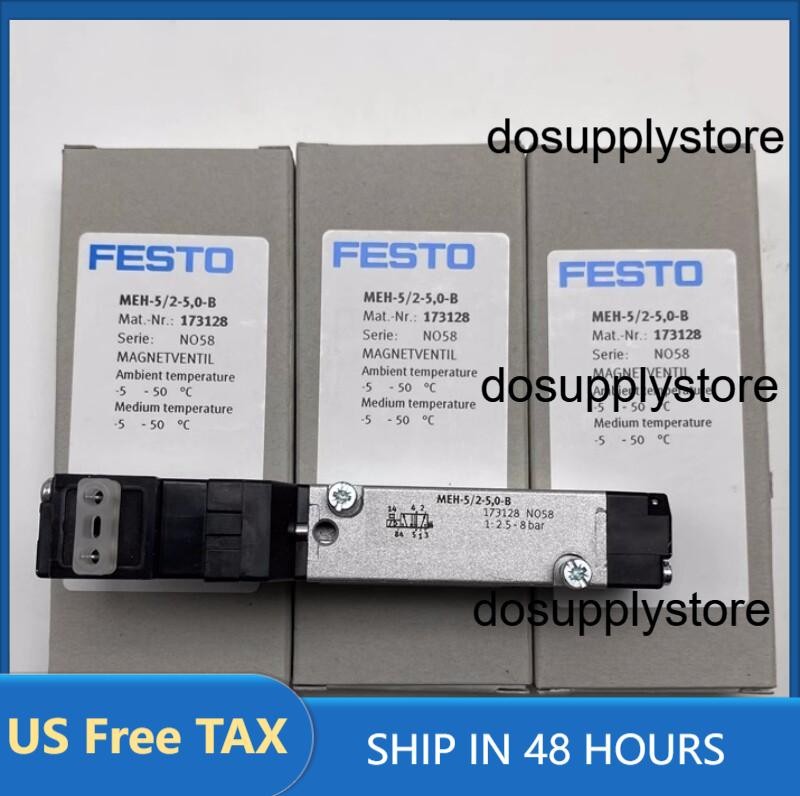 1PCS NEW Festo MEH-5/2-5,0-B 173128 Solenoid Valve MEH-5/2-5.0-B