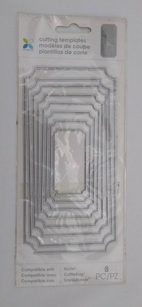 Momenta Nested Border Rectangular Cutting Templates Sizzix CuttleBug Spellbinder