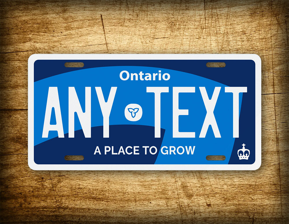Customized Ontario Canada Novelty License Plate ON Personalized Auto Tag