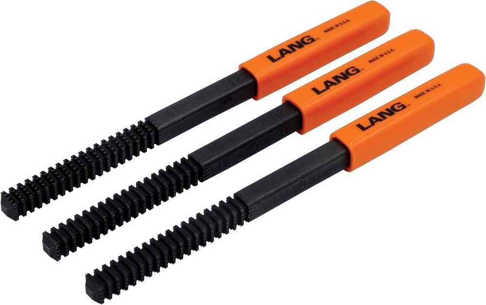 3-Piece Thread Restorer File Set for Damaged Threads, Easy to Install