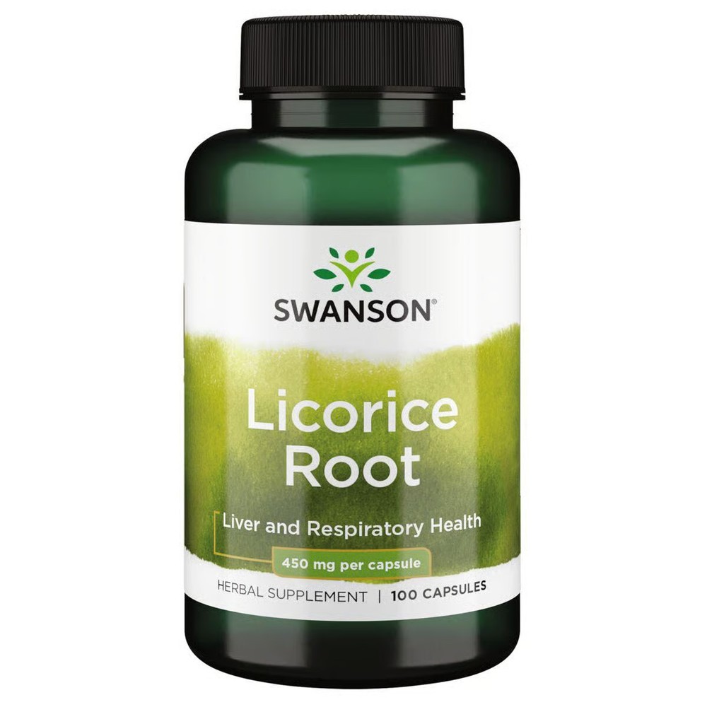 Swanson Licorice Root 450 mg 100 Capsules