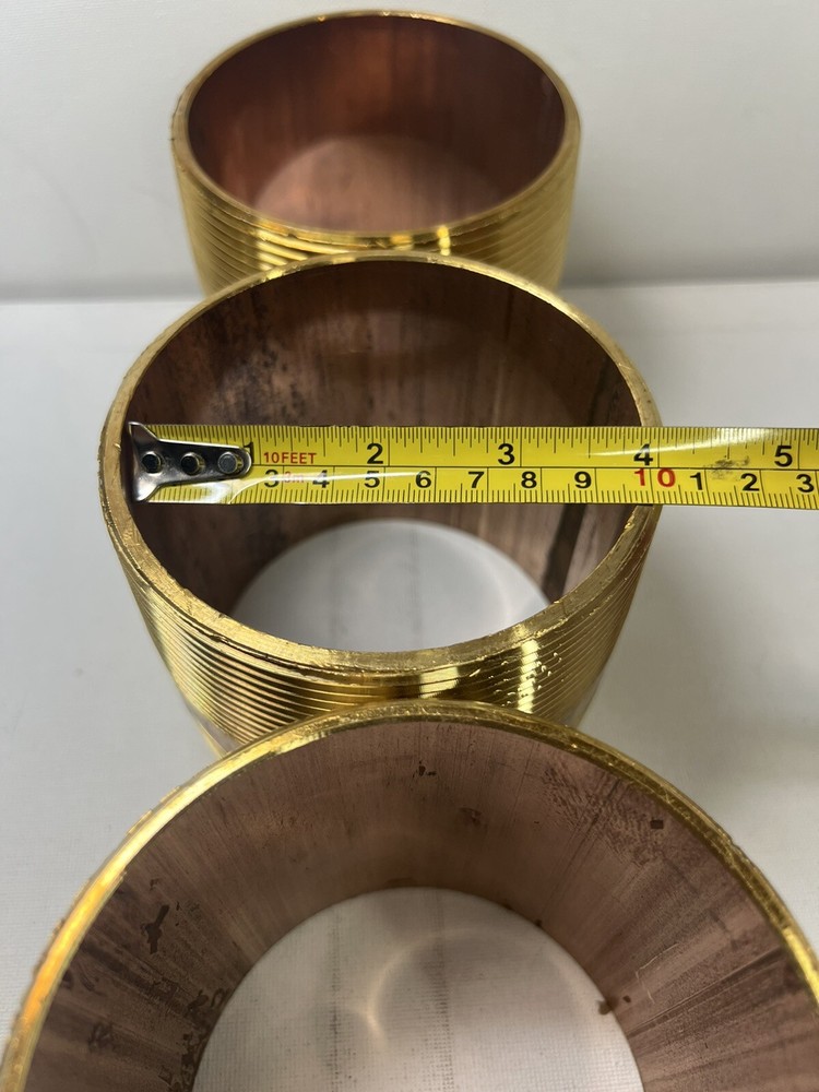4" x 4” Inches Close Brass Nipple