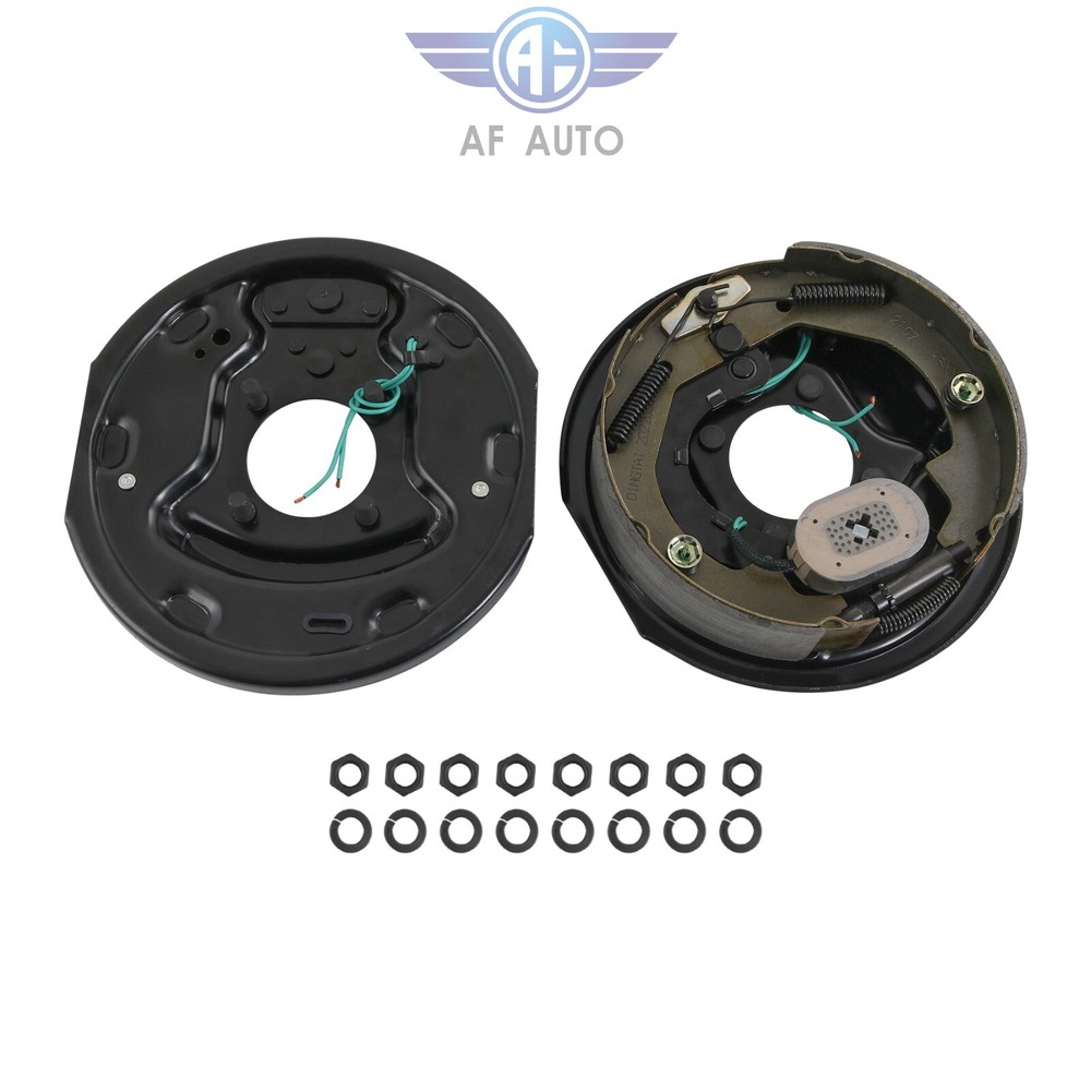 Four Electric Trailer Brake 10"x2-1/4" Self-Adjusting Assembly 3500 lbs