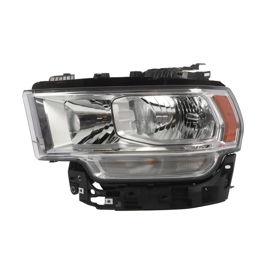 For 2019-2024 Ram 2500 3500 Halogen Headlight w/ Chrome Bezel Left+Right Pair