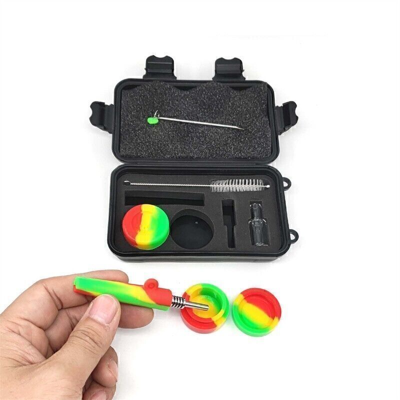 1 Pack Silicone Pipe Set with Assorted Tools and Accessories Random Color