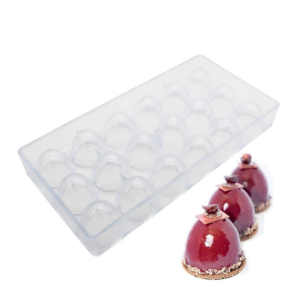 Polycarbonate Big Cone Chocolate Mold Half Egg Candy Mould DIY Poly-carbonate...
