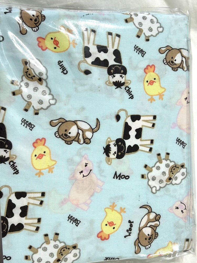 Trend Lab Farm Animals Fitted Crib Sheet nursery bedding new