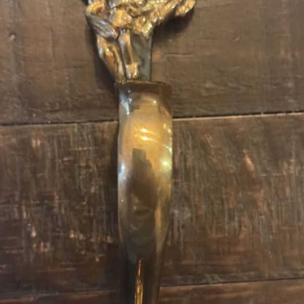 Brass Victorian Angel Stocking Holder