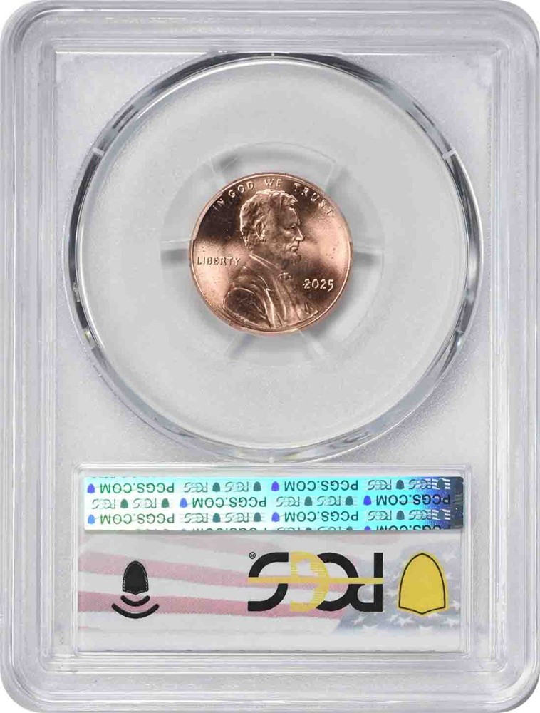2025 Lincoln Cent MS66RD PCGS