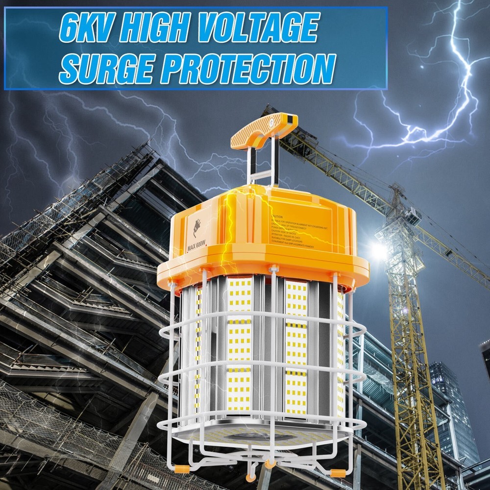 Linkable LED Temporary Portable Work Light Construction Jobsite 100W with Plug