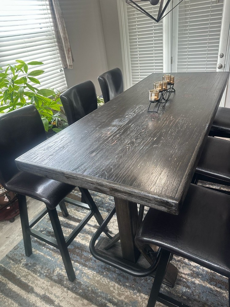 Kitchen Dining Bar height table w 6 Chairs