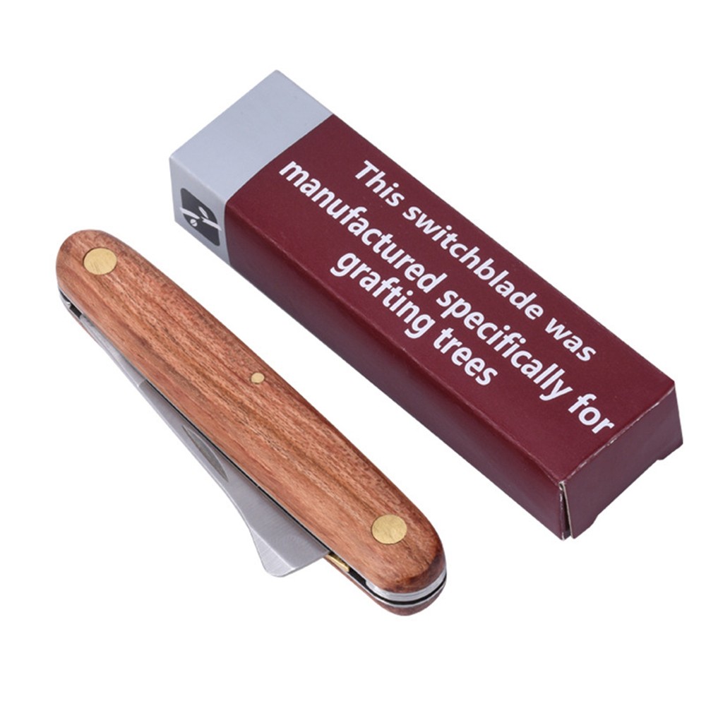 Gardening Tool Grafting Tool Wood Handle Budding Grafting Knife