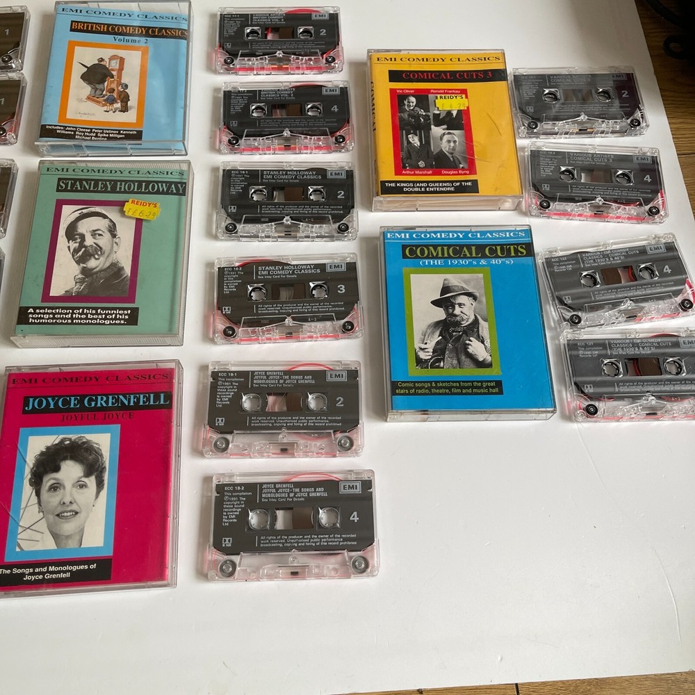 Emi Comedy classics x8 audio cassettes