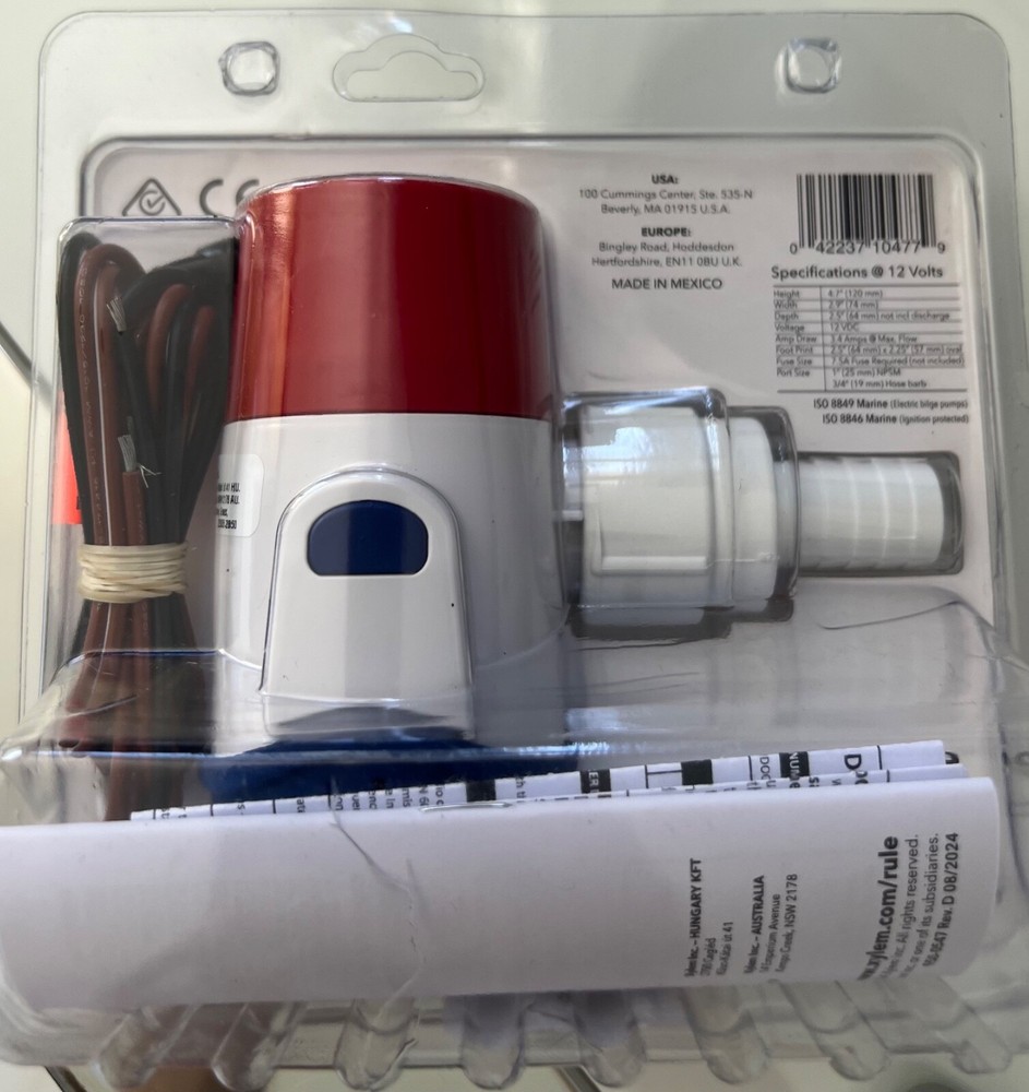 Rule 800 GPH Automatic Beige Pump Model 20SA