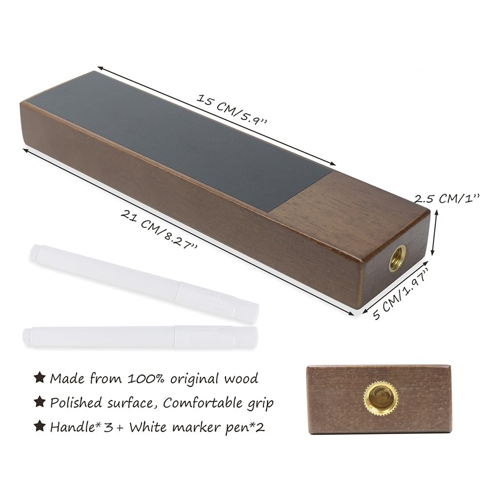 Walnut Wooden Chalkboard Beer Keg Tap Handle Bar Tool, 3 Pack Chalkboard Tag ...