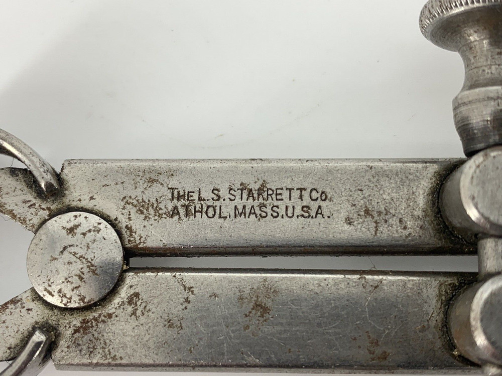 (2) LS Starrett Spring Calipers 83B(?)(Divider) & 74A(?)(Inside Caliper)