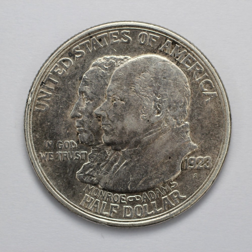 1923 S Monroe Silver Half Dollar