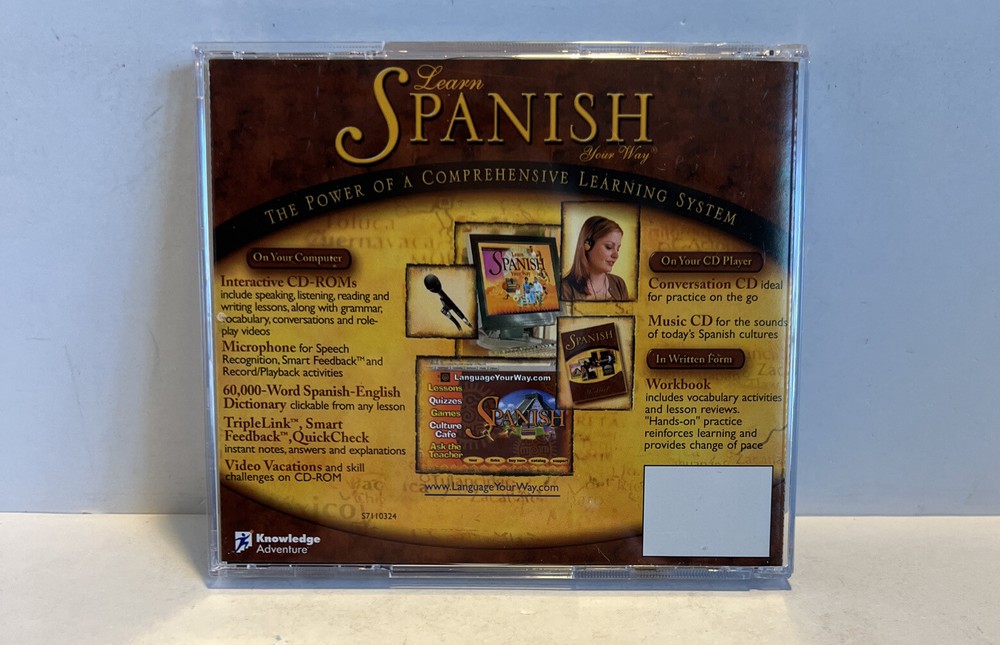 Learn Spanish Your Way - PC CD-ROM & Audio CD (KNOWLEDGE ADVENTURE) 2000 AT&T