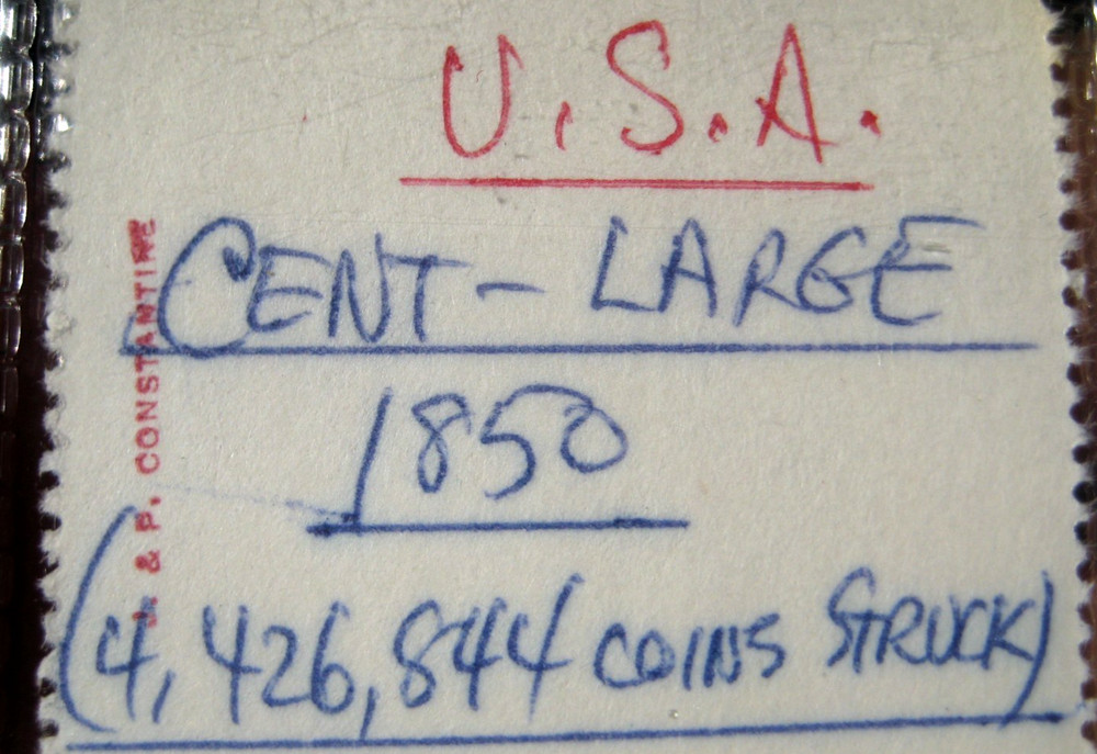 1850 LARGE CENT ~ Good