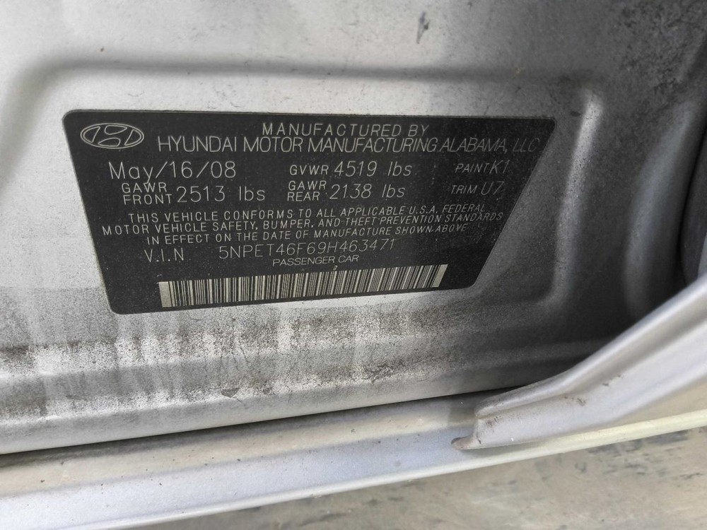SONATA 2009 Transmission Shift 756540