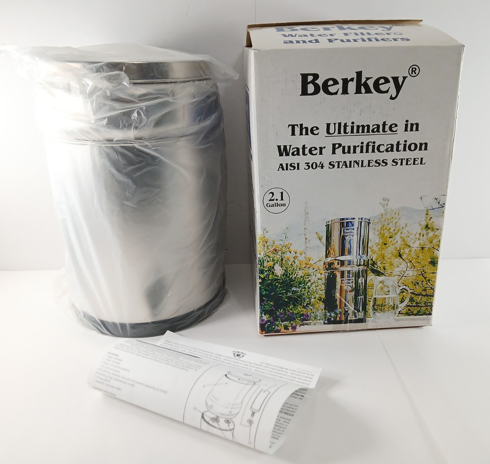 Big Berkey Water Purification System STAINLESS STEEL HOUSING No Filter UNUSED