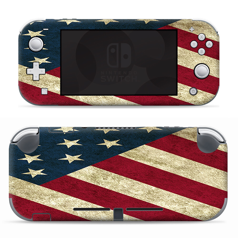 Skins Decals wrap for Nintendo Switch Lite - Merica Flag Pattern