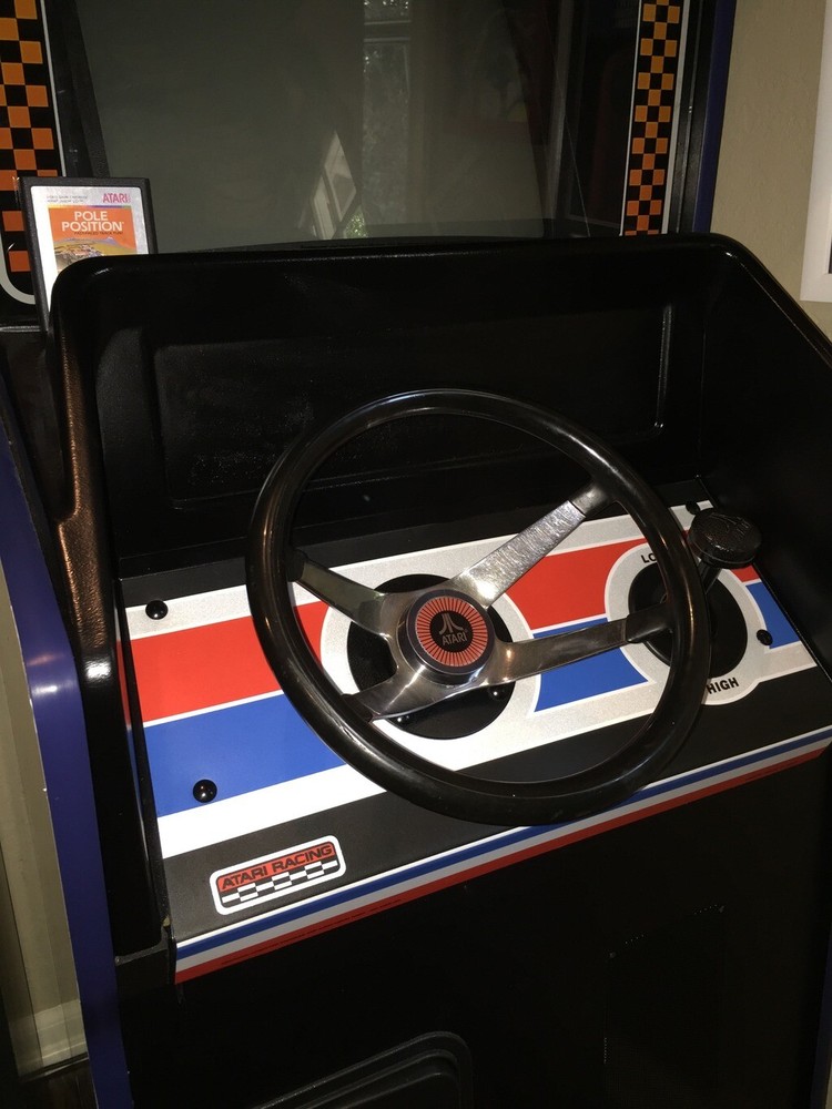 Atari Arcade Steering Wheel Center Decal Sticker - Pole Position - RED