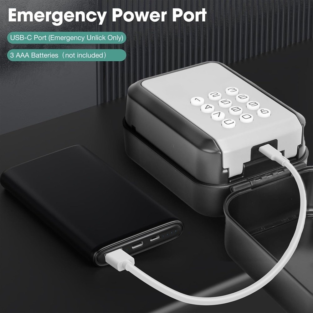 Key Lock Box Electronic Bluetooth Lock Box with APP Control and PIN Code4985