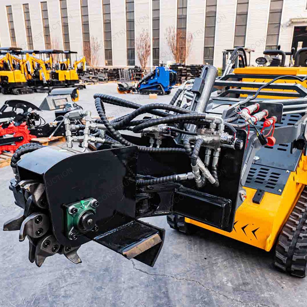 Swing Stump Grinder Attachment for Mini Skid Steer Loader Free Shiping