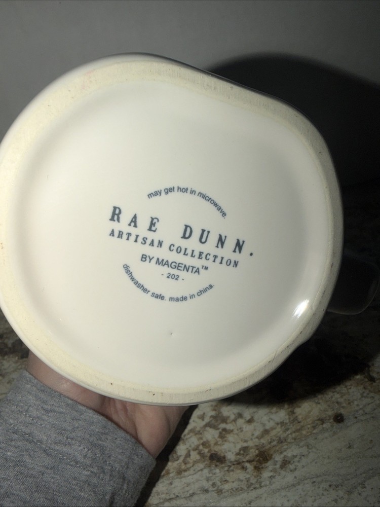 Rae Dunn Bee Kind Ceramic Coffee Mug with Yellow Interior