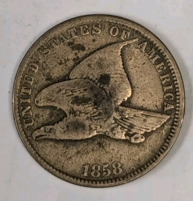1858 Flying Eagle Cent #T50