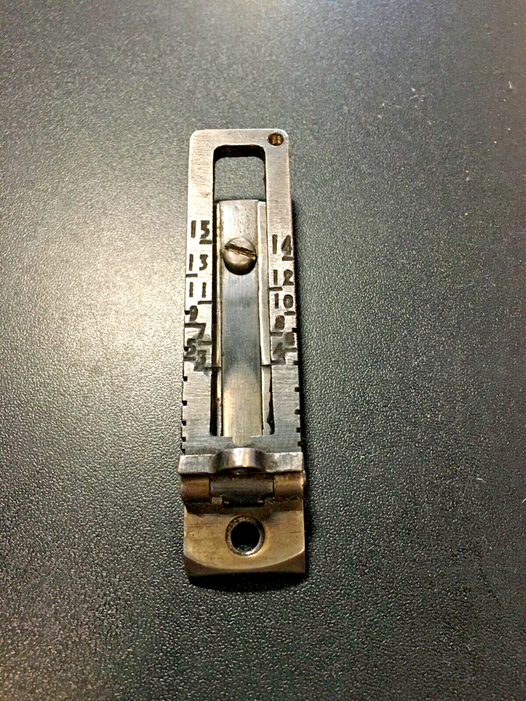 Japanese Arisaka Type 99 Rear Sight Assembly