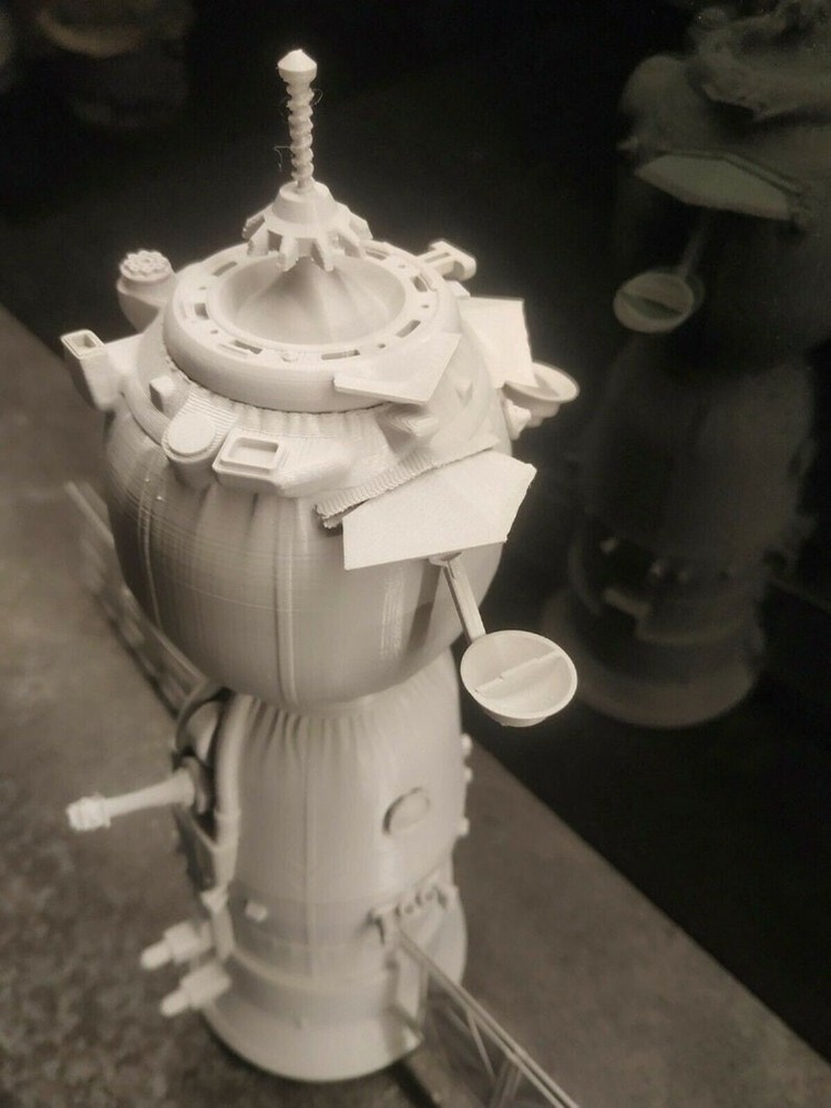3d printed Russian Soyuz MS Spacecraft spaceship 1:16