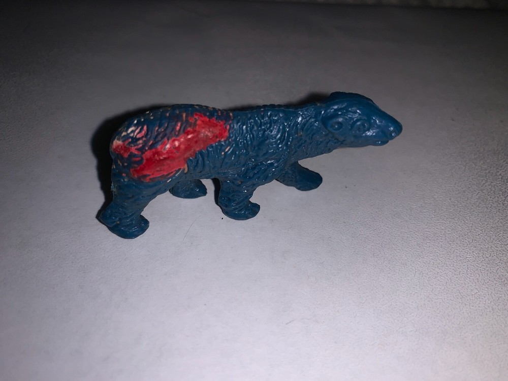 BLUE BEAR FIGURINE TOY