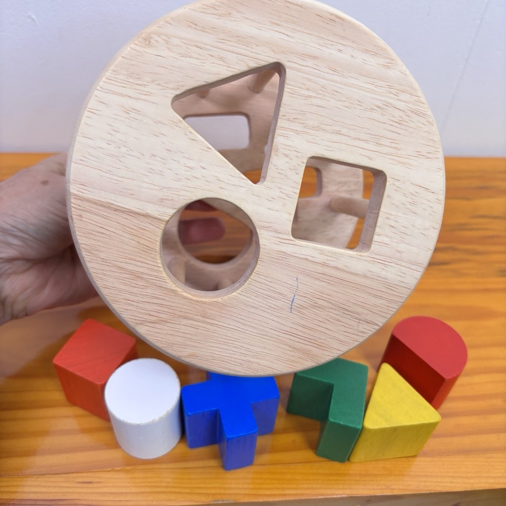 Wood Rolling Shape Sorter Made in Germany Handmade